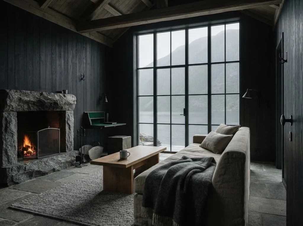 Artist's impression of the great room in the Island Residence